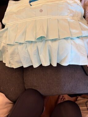 lululemon athletica like a Tiffany Blue Layered Pleated Skirt